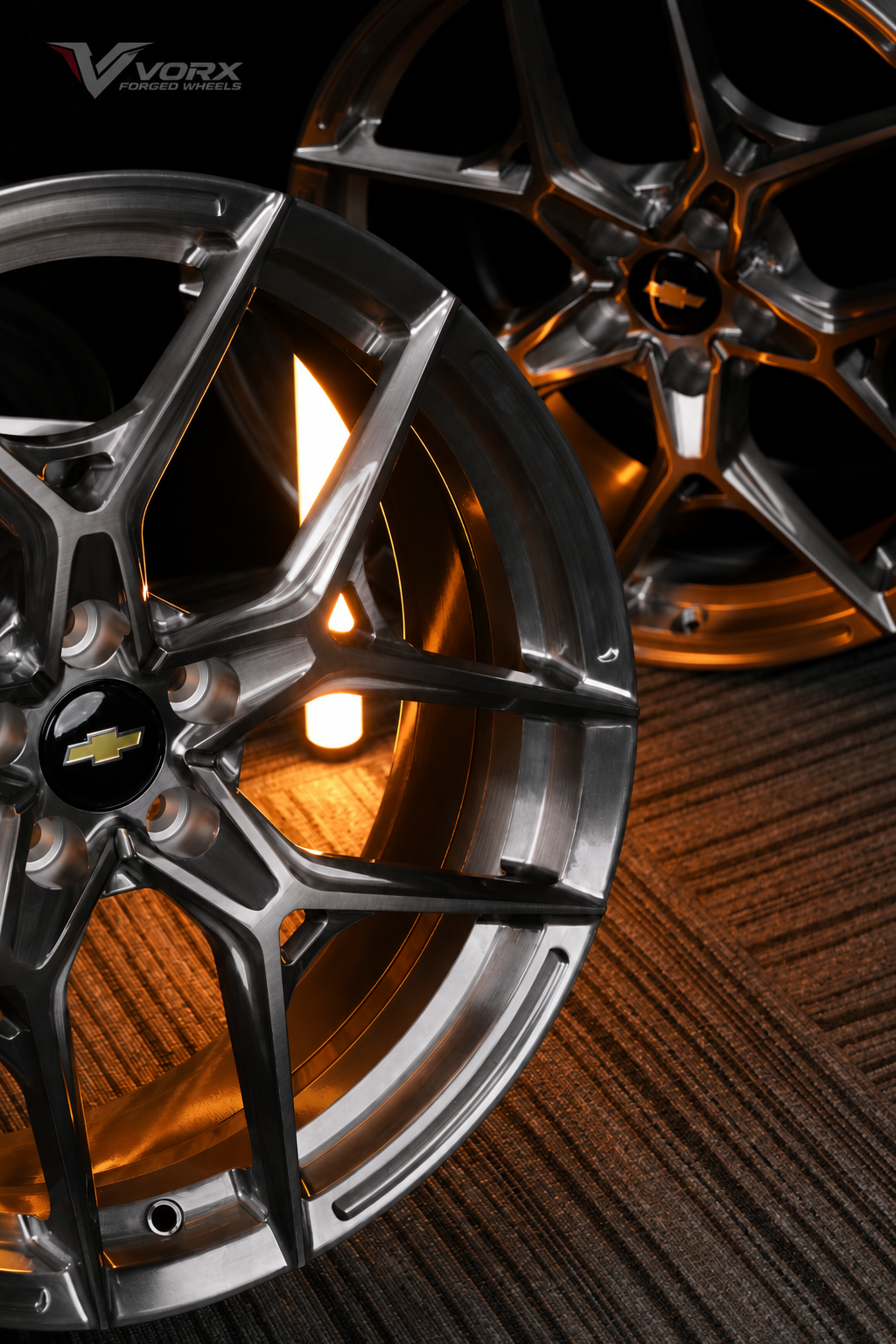 C7 Corvette Grand Sport brushed forged wheels