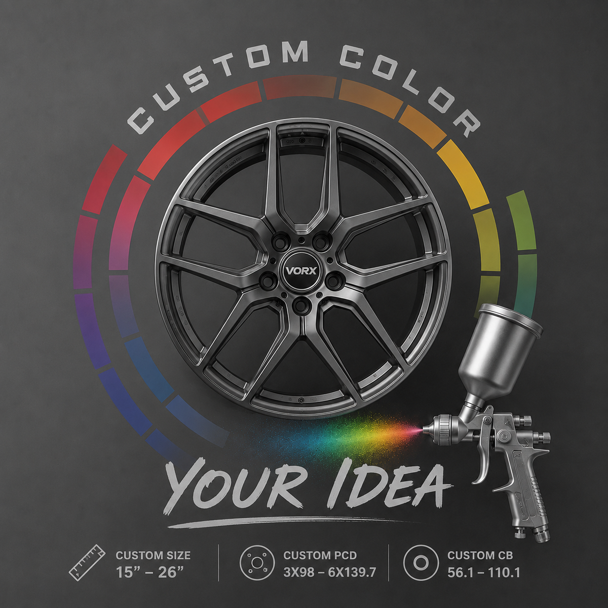 XDD-01 Deep Dish Custom Forged Wheels